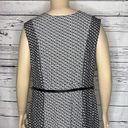 Lane Bryant  NWT Size 22/24 Black & White Geometric Skater Sweater Dress w/ Belt Photo 5