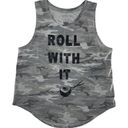 Grayson Threads  Women’s Camo "Roll With It" Sushi Graphic Tank Top Size L Photo 6