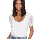 Generation Love NWT  Victoria Lace White Tee Photo 3