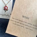 Wish Flower Make a  Fashion Necklace, Gold, Red Enamel Photo 12
