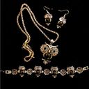 Betsey Johnson Night owl jewelry set matching necklace bracelet earrings Photo 10