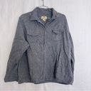 Woolrich Women’s  size XL cotton flannel grey Photo 0