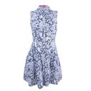 Betsey Johnson Betsy Johnson size 4 Blue And White Floral Dress Photo 6