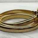 The Bar Harwill NYC Vintage Gold Tone Buckle Coil Stretch Cinch Belt Size XS Small S Photo 5