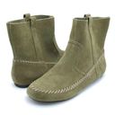 Anthropologie NEW  Latigo Olive Green Suede Moccasin Boho Bootie Women’s Size 10 Photo 15