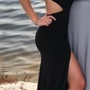 La Femme Black Backless Dress Photo 0