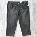 INC  Black Studded High Rise Jeans 26W Photo 0