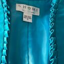 Nordstrom Vintage ’s 100% Silk Suit Turquoise  10 Photo 5