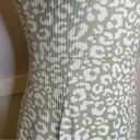 Jessica Simpson  green leopard print, midi dress, animal, bodycon Photo 6