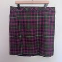 L.L.Bean  Wool Favorite Fit Plaid Skirt - Size 18 Photo 6