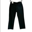 ZARA NWT  Black Denim Straight Leg Jeans Sz 8 High Rise Photo 2