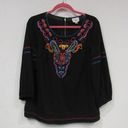 ECI  Beaded Blouse Size 10 EUC Photo 0