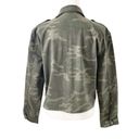 Good American  NWT Camo Print Soft Stretch Short Military Jacket Army Green Sz XS Photo 5