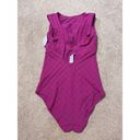 Lululemon  Waterside High-Neck One Piece Swimsuit Magenta Purple Size 8 NWT Photo 3