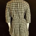 Steven Alan  Blue, Green, White, & Yellow Plaid Button Down Dress & Belt (M) Photo 4