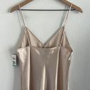 Jones New York NWT  Intimates Long Maxi Slip Dress Champagne Large Photo 6