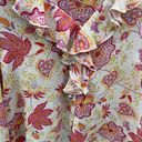 Vtg y2k international silk floral blouse Multi Size M Photo 14