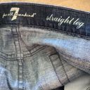 7 For All Mankind  Straight Leg Cropped Denim Jeans Size 30 Low Rise Photo 9