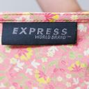 EXPRESS Vintage Y2K  Pink Ditsy Floral Skirt Photo 3