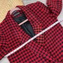 Houndstooth Vintage red & black  double breasted blazer jacket Photo 7