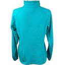 The North Face  Teal Fleece 1/4 Zip Pullover Top ~ Jacket ~ Women's Size LARGE Photo 4