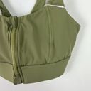 Halara NWT  Cloudful Air Medium Support Zip Front Sports Bra Moss Green Size XS Photo 2