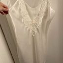 Vintage Dentelle Satin Nightgown Slip in White Photo 2