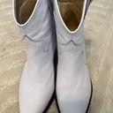 White Cowgirl Booties Size 8 Photo 2