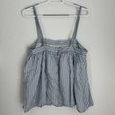 A New Day NWT  blue and white stripe babydoll blouse, lined, size S Photo 2