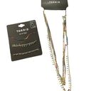 Torrid  NEW colorful boho set of anklets and 3 layer painted charm necklace Photo 0