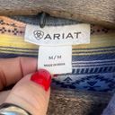 Ariat  Spotlight Shirt Serape Jacquard Southwestern Pastel Stripe Button Up MED Photo 4