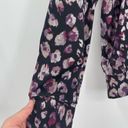 Peyton Jensen Evereve  long sleeve black floral sweatshirt top size small Photo 4