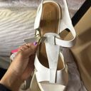 Charlotte Russe White Heeled Wedges Photo 2