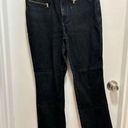 Krass&co Lauren Jeans . Ralph Lauren Women's Black Jeans Size 12 Gold Zip Pockets Photo 0