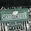 Cabin creek Vintage 90’s  Artsy Bold Print Acrylic Cardigan Sweater L Photo 5