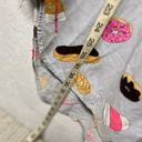 Xhilaration Sleepwear Sleep shirt gray pink sprinkled donuts and coffee button front size L Photo 5