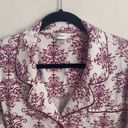 cj banks  100% Cotton Button Up Long Sleeve Pajama Top Size 1X Photo 1