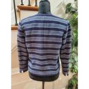 The Loft  Women's Blue Striped Cotton Long Sleeve Full Zip Front Casual Jacket Size 6 Photo 6