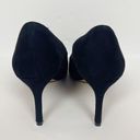 J.Crew  Suede Black Pump Heels Size 8 Pointed Toe Photo 3