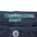 Ralph Lauren Lauren  Women's Black Straight Leg Mid Rise Adelle Jeans Size 8 Photo 3