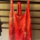 BCBG MaxAzria Red White Space-dyed Tank XS Photo 0