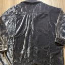 Pilcro  Crushed Velvet Oversized Button Up Collared Top Size XS Photo 8