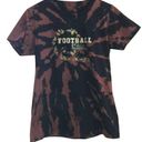 None Womens football chic bleach dyed t-shirt size large XL Photo 0