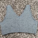 Pretty Little Thing Heather Grey V Neck Sports Bra Photo 1