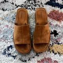 Vince Palley Brown Suede Textured Gumsole Platform Sandals 7.5 Photo 5