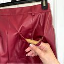 Missguided  wine red faux leather pants, women’s 8 Photo 12