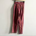 Lulus NWT  Renfroe Burgundy Striped Pants Paper Bag Wide Leg Raw Hem Belted XS Photo 6