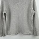 DKNY  Light Gray Rounded Crew Neck Heavy Sweater Oversized Large Photo 5