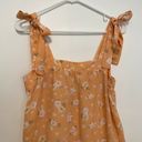 Hippie Rose NEW NWT  Square Neck Sleeveless Floral Printed Tank Top Peach Orange Photo 2