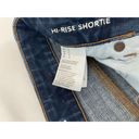 American Eagle  Outfitters Hi-Rise Shortie Dark Wash Cuffed Super Stretch Size 8 Photo 3